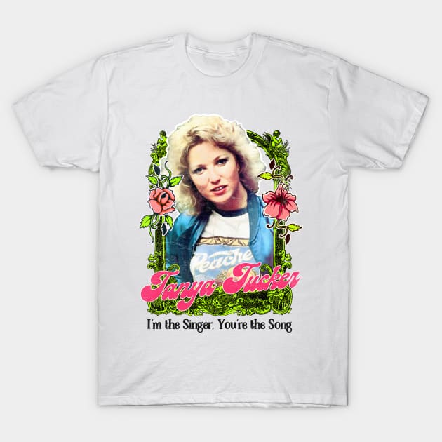 Tanya Tucker / Retro Style Country Fan Design T-Shirt by DankFutura